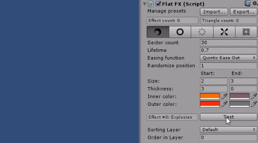 FlatFX Unity asset settings